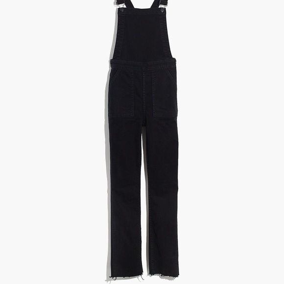 Madewell black skinny overalls with side zip - Picture 6 of 8